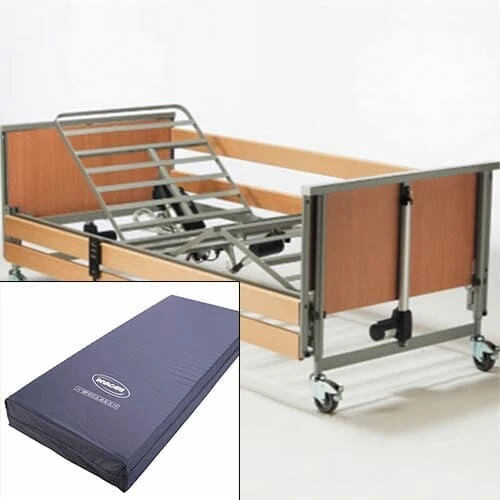 Tilt Profile Bed W/ Med Pressure Risk Mattress