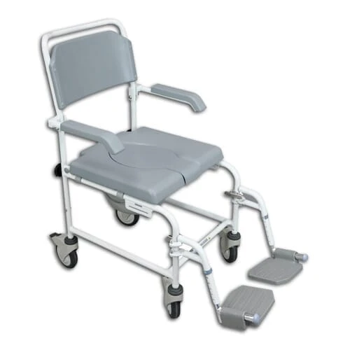 Lightweight Wheeled Shower Commode Chair Standard - Image 2