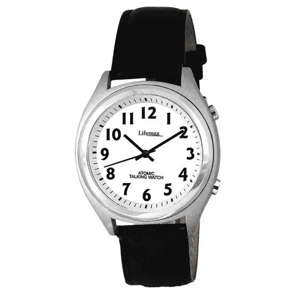 Ladies Atomic Talking Watch With Leather Strap