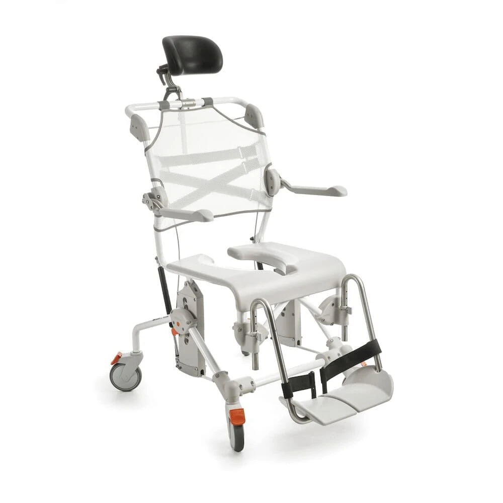 Etac Swift Mobil Tilt-2 Shower Tilting Commode Chair Standard - Includes Pan Holder