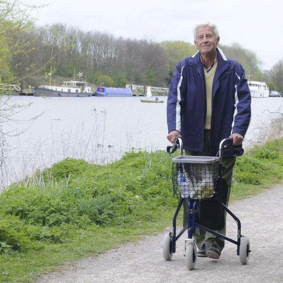 3-Wheel Rollator Blue - Image 4