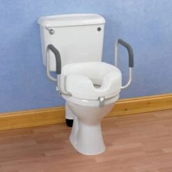 Raised Toilet Seat With Arms
