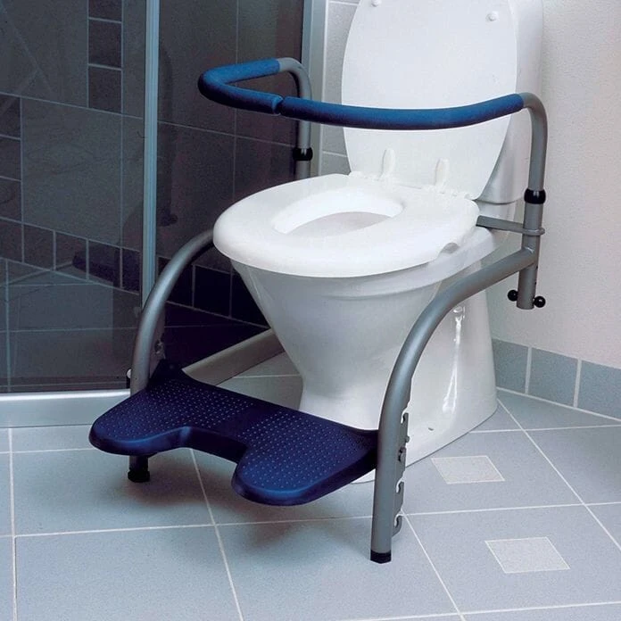 Svan Balance Toilet Frame With Armrest Surround And Footrest
