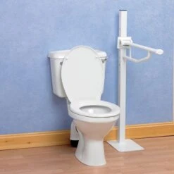 Devon Elite Floor Mounted Folding Support Rail Standard