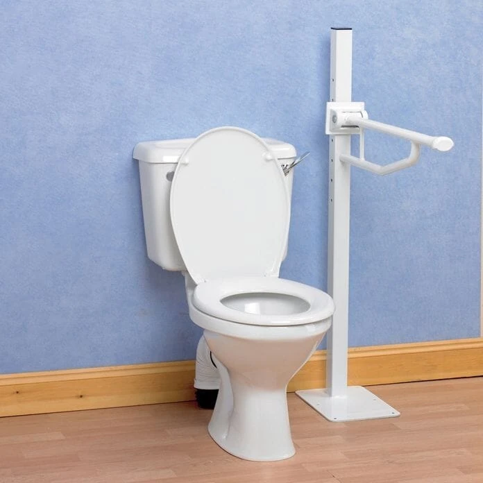 Devon Elite Floor Mounted Folding Support Rail Standard