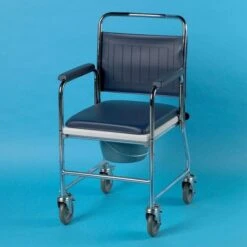 Days Wheeled Commode Round Bowl Without Footrests