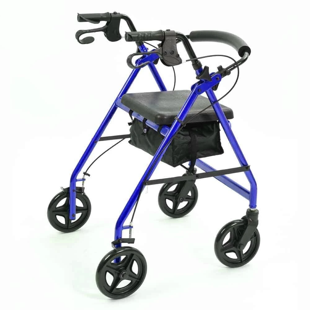 A-Series 4 Wheel Rollator Red - Image 17