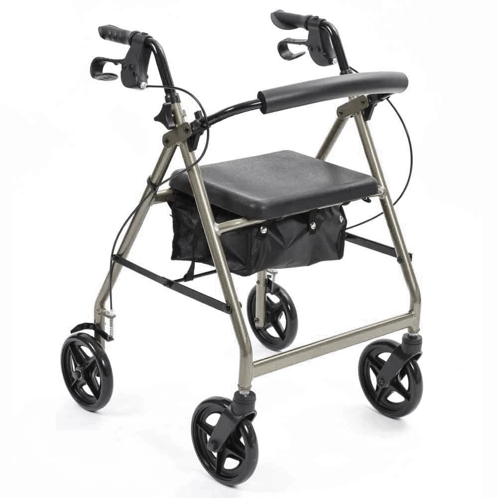 A-Series 4 Wheel Rollator Red - Image 20