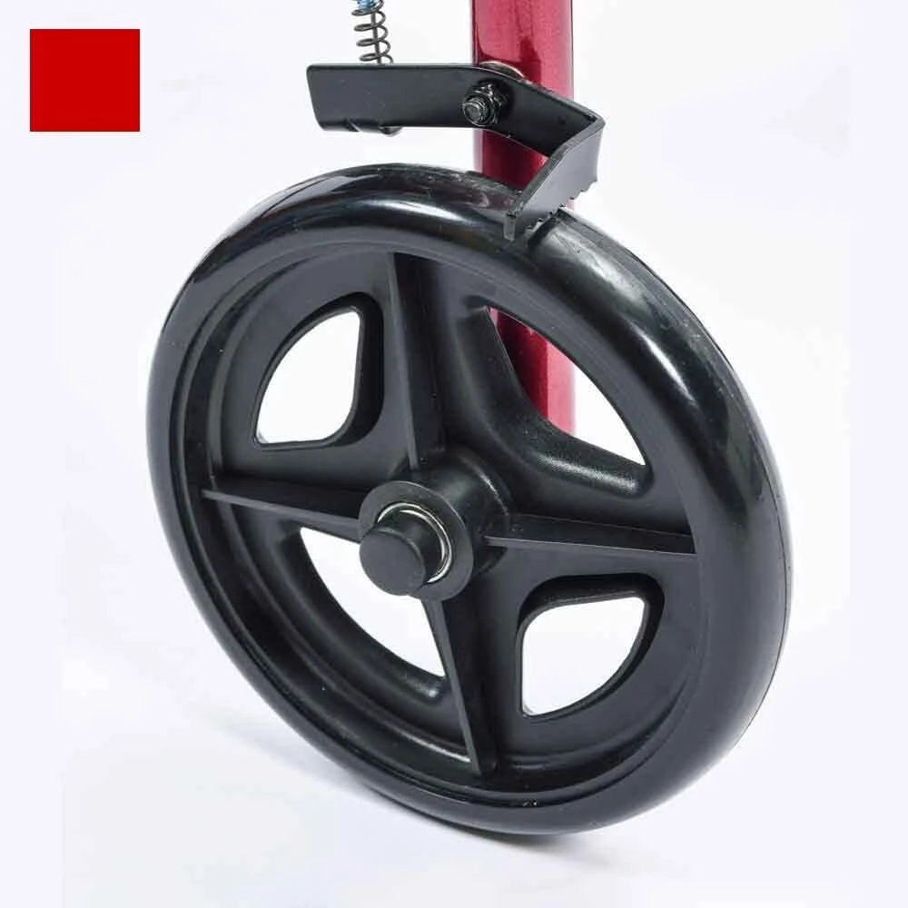 A-Series 4 Wheel Rollator Red - Image 6