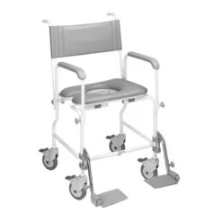 Aquamaster (A06) Attendant Propelled Shower Commode Chair Seat Width: 445 (17")