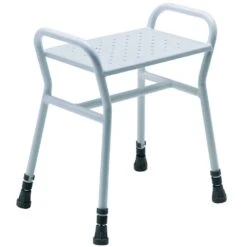 Belmont Adjustable Shower Stool With Metal Seat
