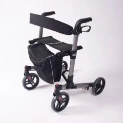 Compact Adjust Rollator Silver