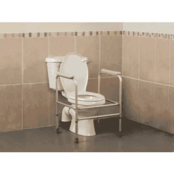 Days Adjustable Aluminium Toilet Surround With Floor Fixing Feet