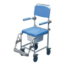 Deluxe Shower Commode Chairs Attendant-Propelled