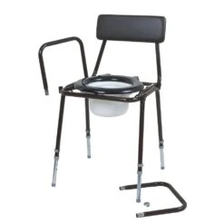 Dovedale Adjustable Height And Detachable Arms Commode
