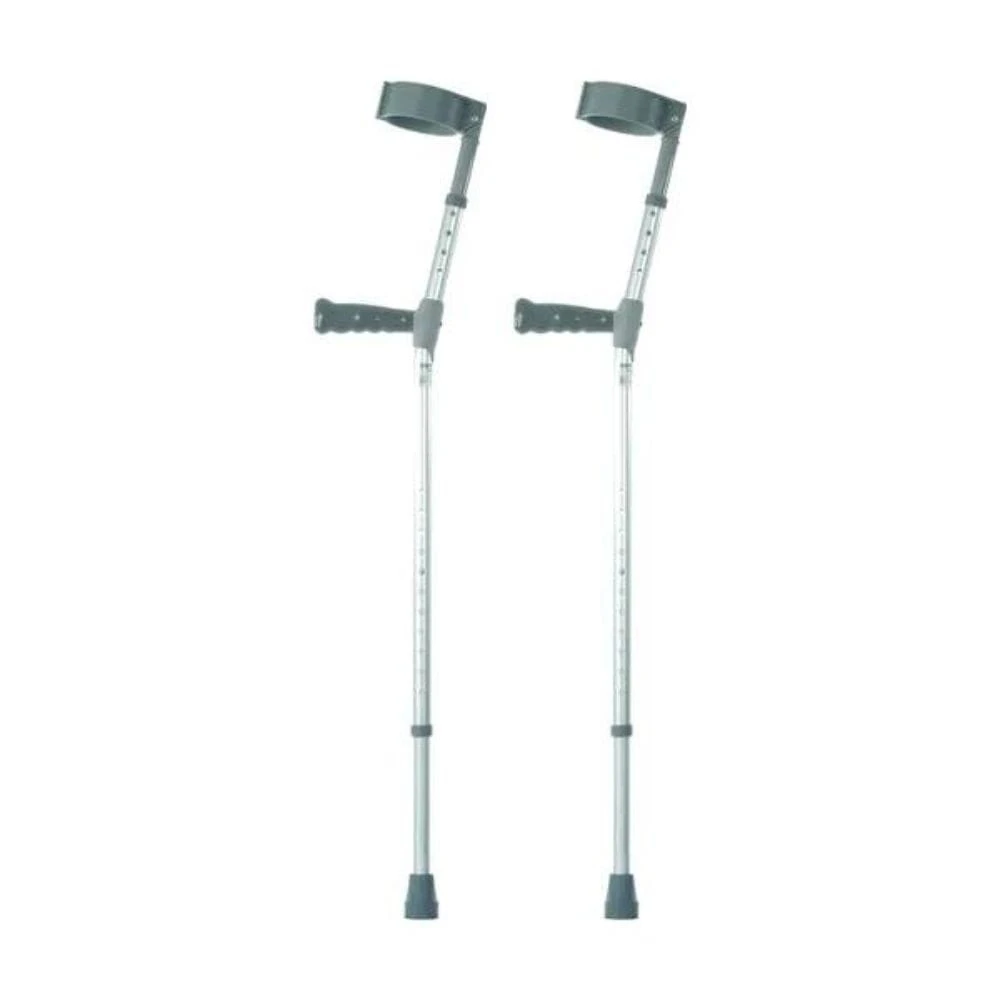 Dual Adjustable Crutches With Plastic Handles Medium - Image 3