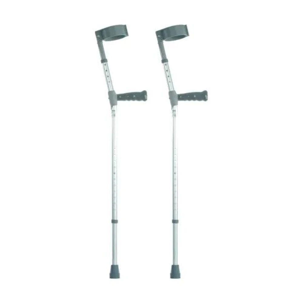 Dual Adjustable Crutches With Plastic Handles Medium - Image 2