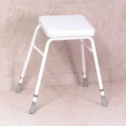Malvern Vinyl Seat Perching Stool - Adjustable Height Stool