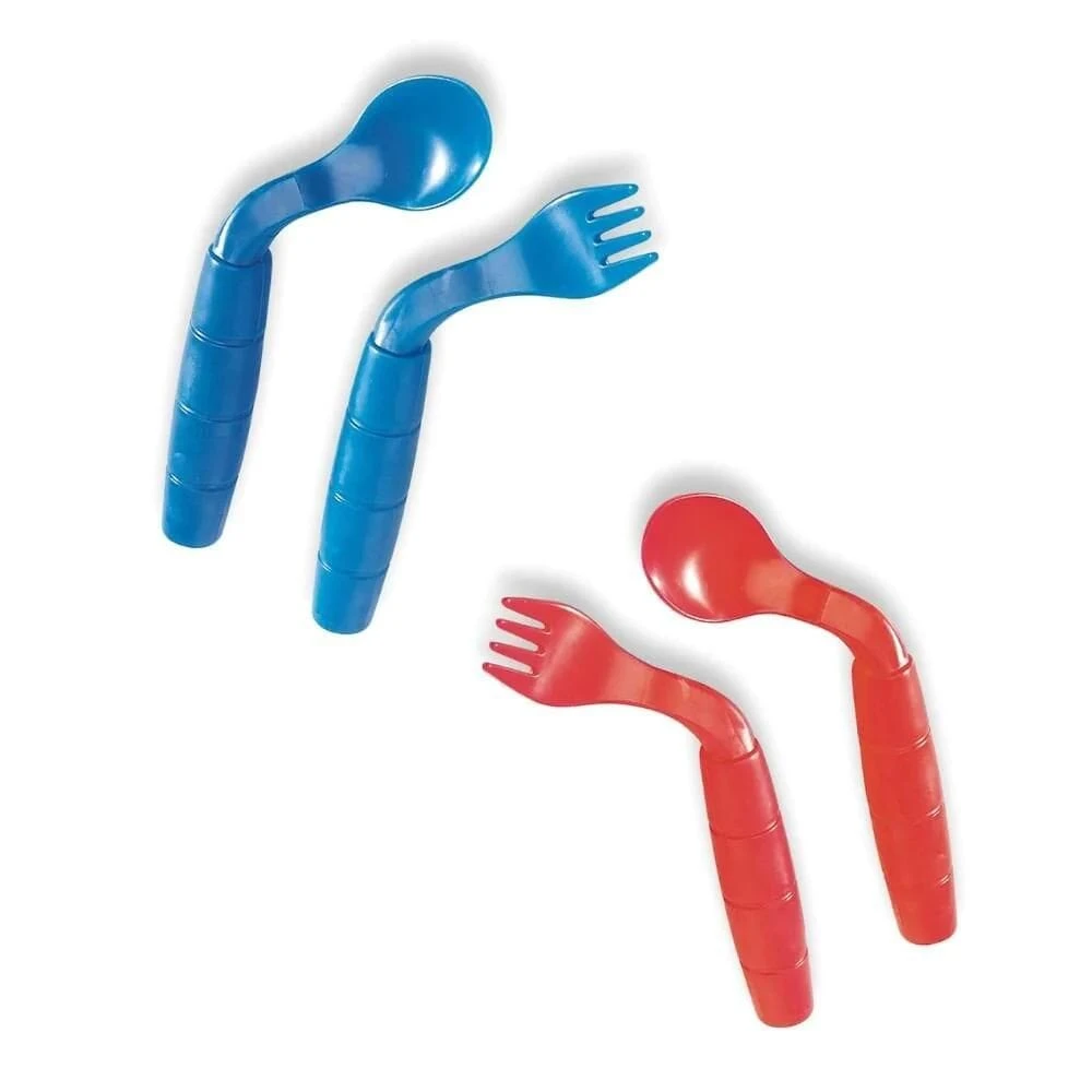 Easi Eaters Curved Utensils Right Handed Utensils