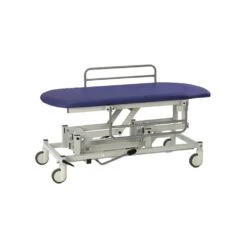 Hydraulic Changing Table With Large Wheels Dark Blue Painted - 1520mm