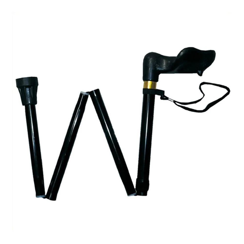 Ergonomic Folding Walking Stick Left Hand 29-33''