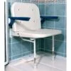 Extra Wide Wall Mounted Shower Seat With Padded Arms