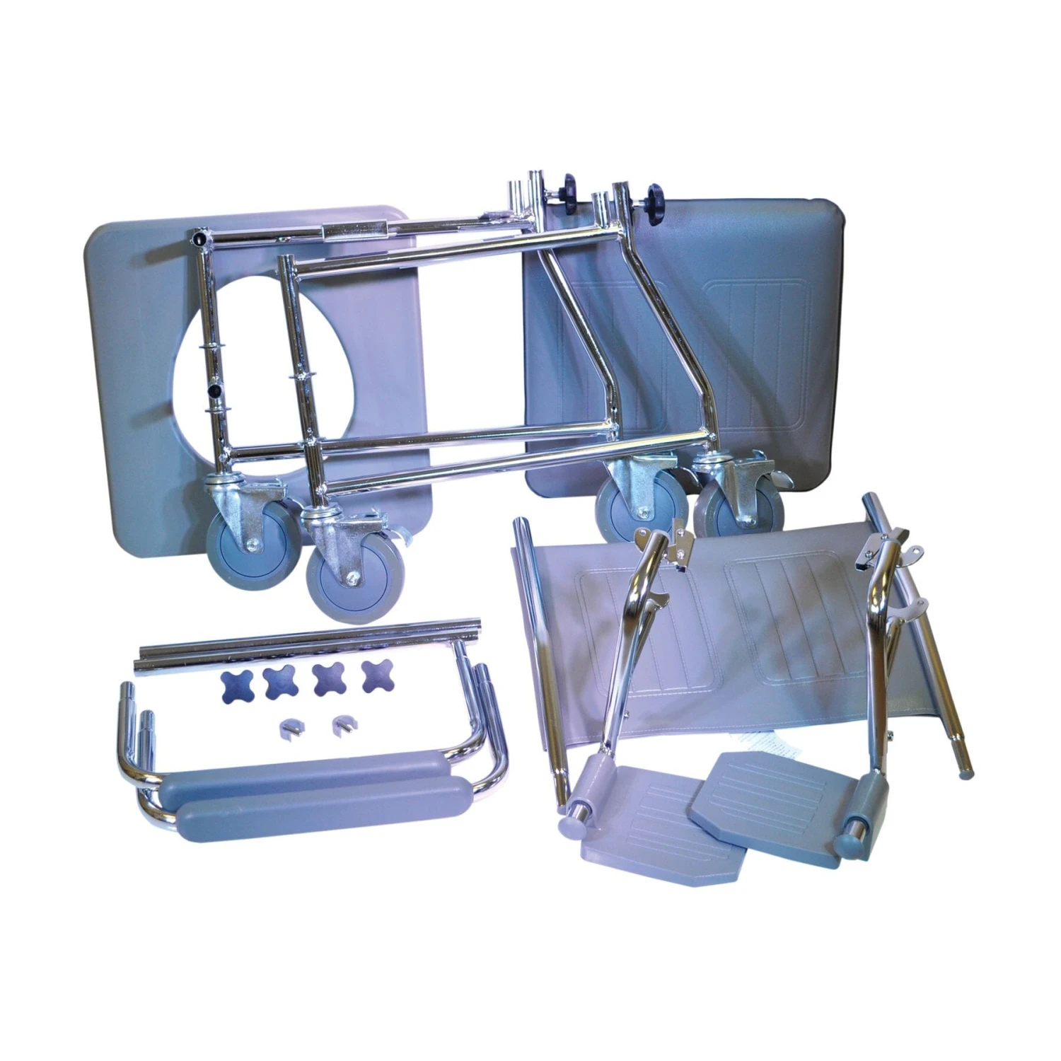 Flat Packed Linton Mobile Wheeled Commode - Image 2