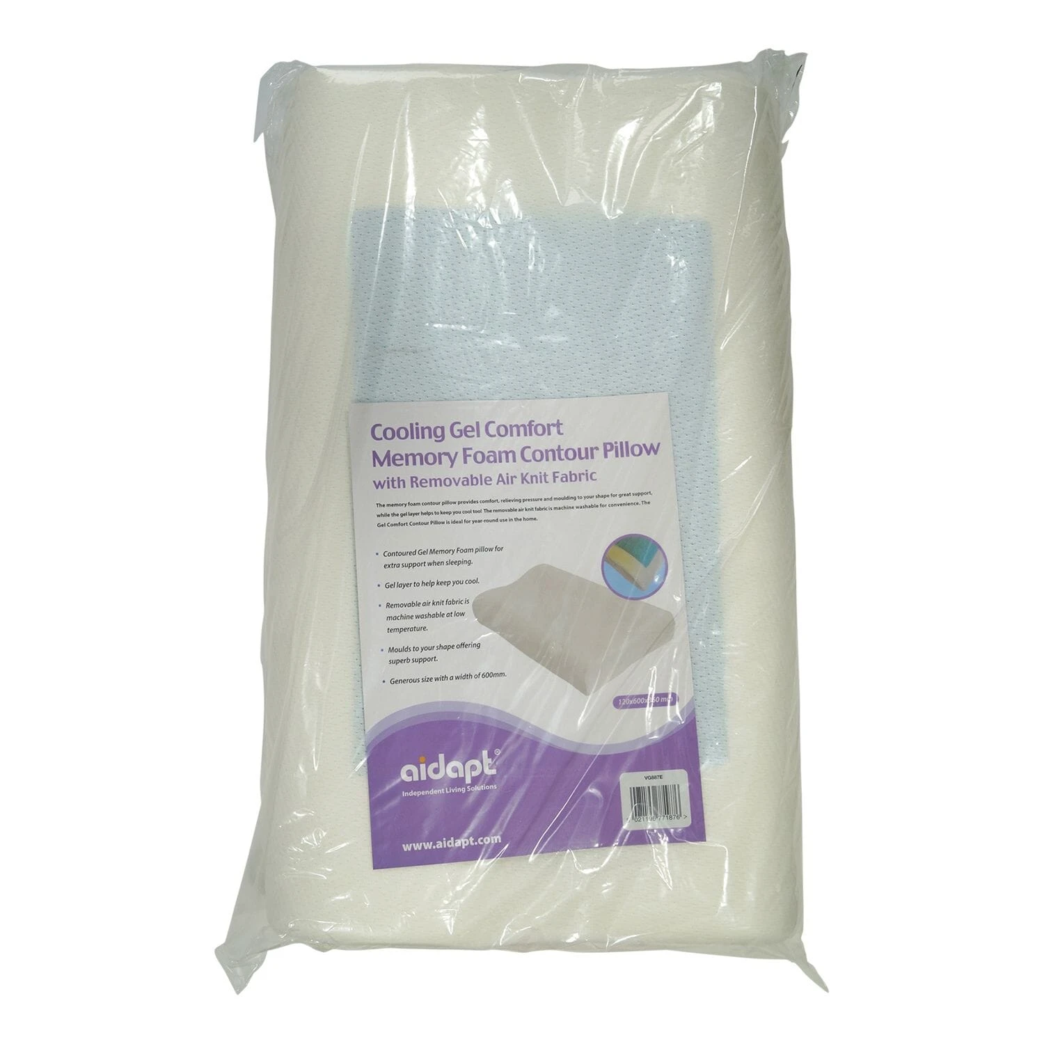Gel And Memory Foam Contoured Pillow - Image 2
