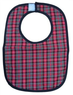 Tartan Bibs, Small - 3 Pack