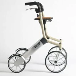 Lets Go Out Rollator Beige And Silver