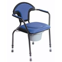 Luxury Commode Chair Blue