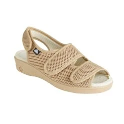 Margate Wide Fit Slipper 3 Beige