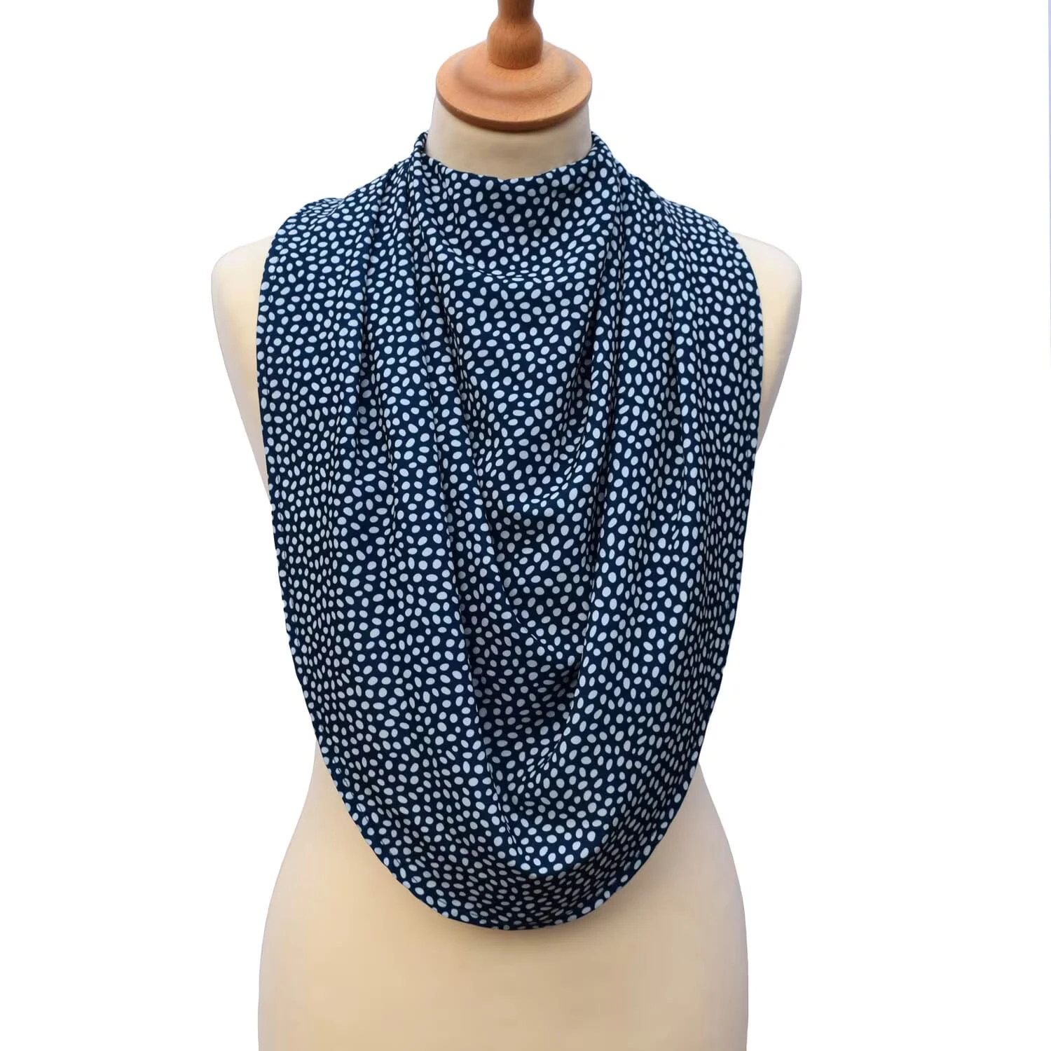 Pashmina Neck Clothing Protector Blue - Image 5