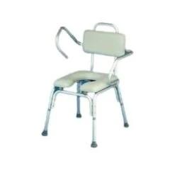 Lightweight Padded Shower Chair With Cut-Out