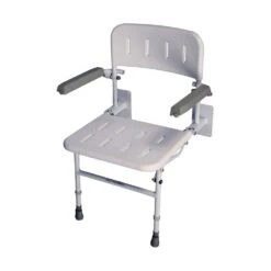 Solo Deluxe Shower Seat With Padded Back & Seat