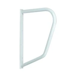 Steel D Handrail D Rail White