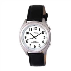 Talking Atomic Watch Mens Leather Strap