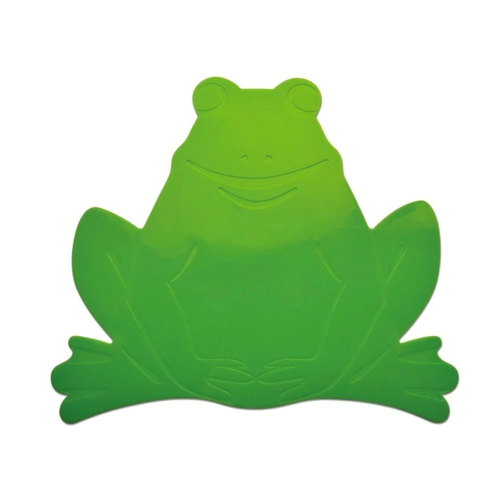 Tenura Anti Slip And Anti Microbial Childrens Table Mat Green Frog
