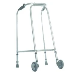Ultra Narrow Walking Frame With Wheels Handgrip Height 785-850mm (31-34'')