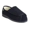 Zephire Extra Wide Slippers -Black-3